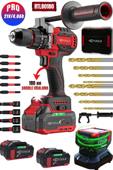 RETOOLS RTL80180 BORDO 180 NM VİDALAMA ürün görseli 1