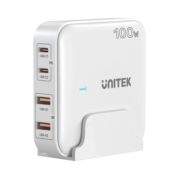 UNITEK 100W MASAÜSTÜ ŞARJ İSTASYONU BEYAZ P1229AWH01-EU ürün görseli 1