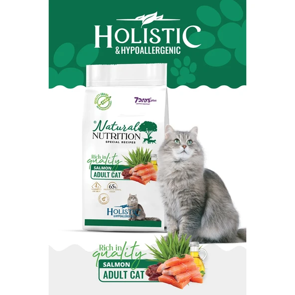 Natural Nutrition Somonlu Yetişkin Kedi Maması 12 Kg ürün görseli 1