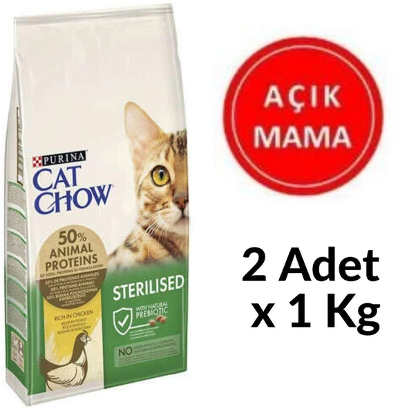 Purina Cat Chow Sterilised Tavuklu Kısırlaştırılmış Kedi Maması 2 Kg - Taze Açık Paket ürün görseli 1