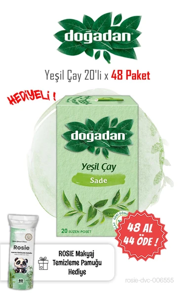 48 AL 44 ÖDE Doğadan Yeşil Çay 20'li ve ROSIE ürün görseli 1