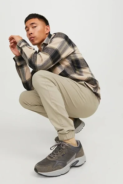 Jack&jones 12224518 Erkek Pantolon - Bej - Resim 3
