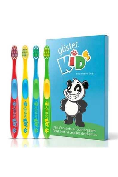 Amway Glister Kids Tooth Brushes Çocuk Diş Fırçası 4 Lü Paket ürün görseli 1