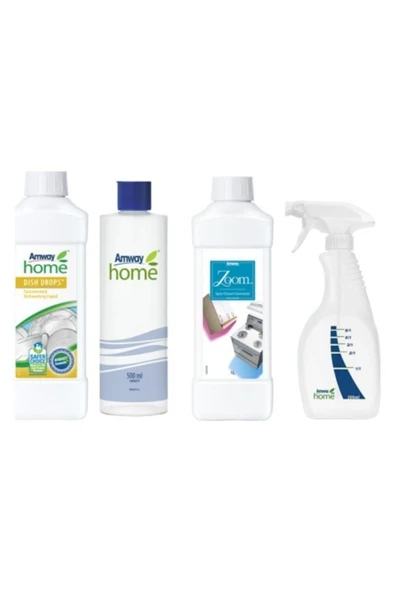 Amway Konsantre Sıvı Bulaşık Deterjanı Dish Drops + Özel Kapaklı Şişe + Zoom Sprey +tabanca Şişe ürün görseli 1