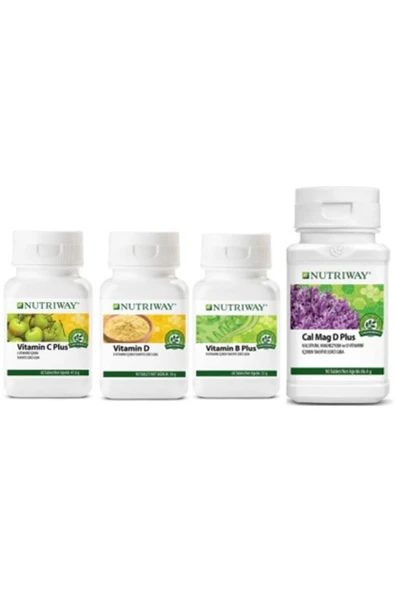 Amway Nutriway Bağışıklık Vitamin Seti C, D , B Plus Ve Calcium Magnesium D Plus ürün görseli 1