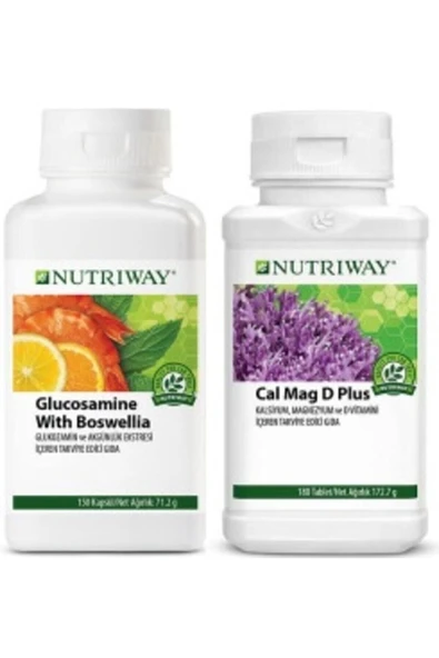 Nutriway Güçlü Eklemler Seti - Glucosamine Ve Calcium Magnesium D Plus Amway ürün görseli 1