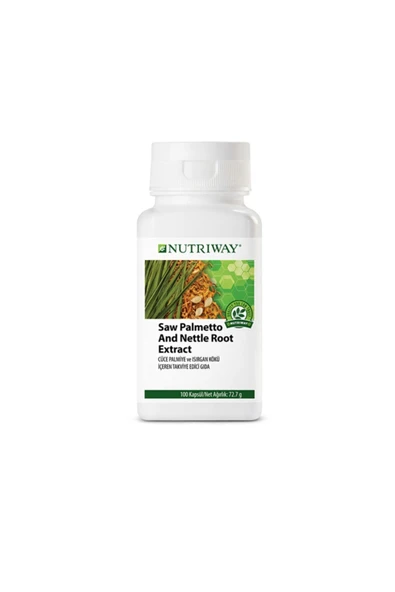 Nutriway Prostat Erkekler Için Saw Palmetto With Nettle Root Extract Nutrıway™ 100 Tablet ürün görseli 1