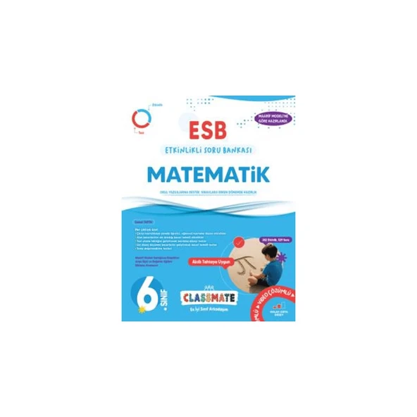 6. Sınıf Classmate Matematik Etkinlikli Soru Bankası ürün görseli 1