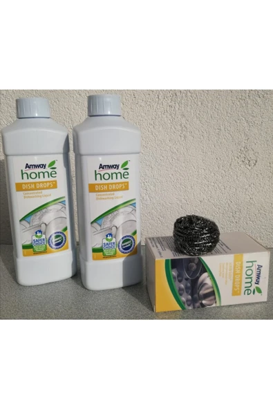 Amway 2 Adet Dısh Drops Konsantre Sıvı Bulaşık Deterjanı + 1 Adet Dısh Drops Bulaşık Teli Hediye ürün görseli 1