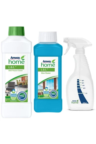 Amway Loc Cam Temizleyici ve Loc Çok Amaçlı Temizleyici + Püskürtme Tabancası ürün görseli 1
