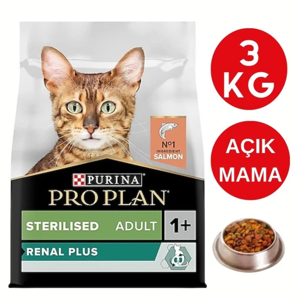 Pro Plan Sterilised Somonlu Kısırlaştırılmış Kedi Maması 3 Kg - Taze Açık Paket ürün görseli 1