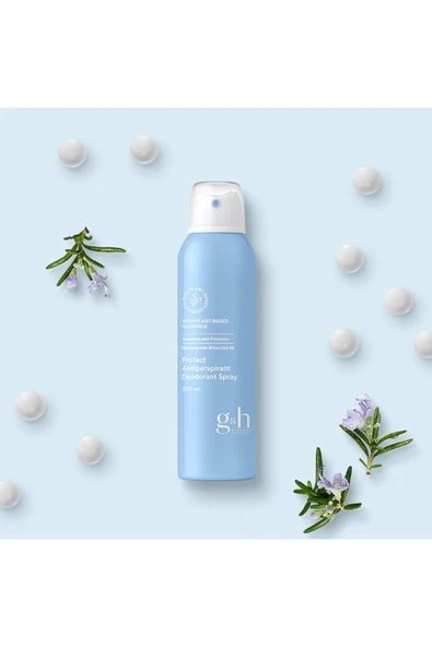 G&h Protect Prebiyotikler İçeren Alkolsüz Koku Giderici Vegan Deodorant Sprey 200ml ürün görseli 1