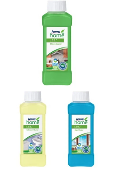 Amway Home Loc Mutfak Banyo Cam Temizleyiciler 500ml 3lü Set ürün görseli 1