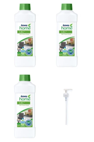 Amway 3’lü 1litre Home Loc ve 1 Adet Pompa Avantajlı Paket ürün görseli 1