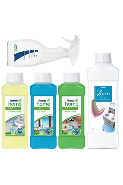 Amway Loc Mutfak Banyo Cam Temizleyici + Zoom Konsantre Sprey Temizleyici ürün görseli 1