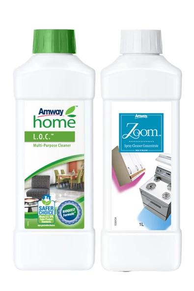 Amway Home L.o.c. Çok Amaçlı Temizleyici 1 Litre + Zoom Konsantre Sprey Temizleyici 1 Litre ürün görseli 1