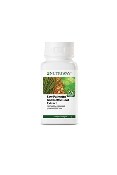Nutriway Amway Saw Palmetto With Nettle Root Extract ™(100 KAPSÜL)erkek Ve Kadın Saç Dökülmesi Önleyici ürün görseli 1