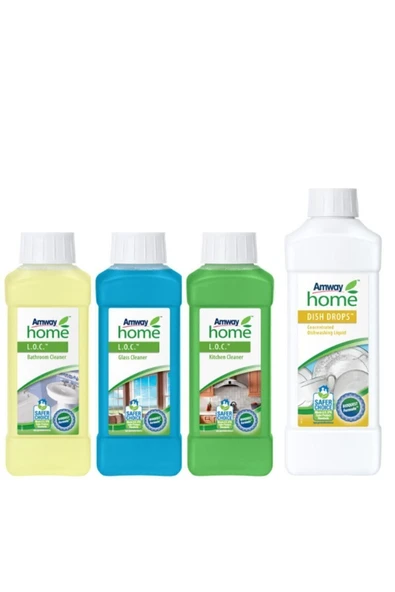 Amway Loc Mutfak Banyo Cam Temizleyici + Dish Drops Konsantre Sıvı Bulaşık Deterjanı ürün görseli 1
