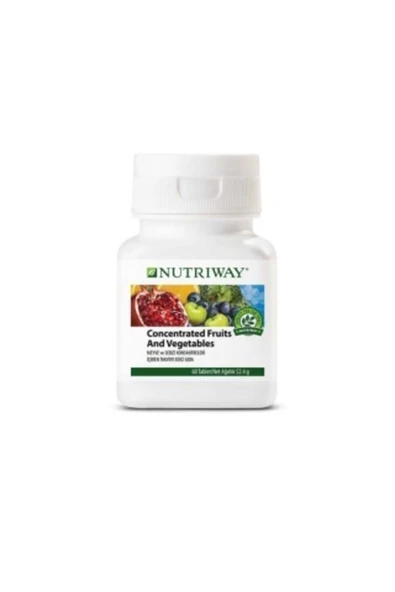 Amway Concentrated Fruit And Vegetables Nutrıway™(60 TABLET)sebze Ve Meyve Vegan Beslenme Takviyesi ürün görseli 1
