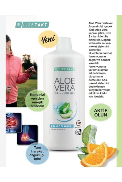 PTTAVM: LR Aloe Vera Jel Iecek Portakal Aromal 1000 Ml 2'li Set