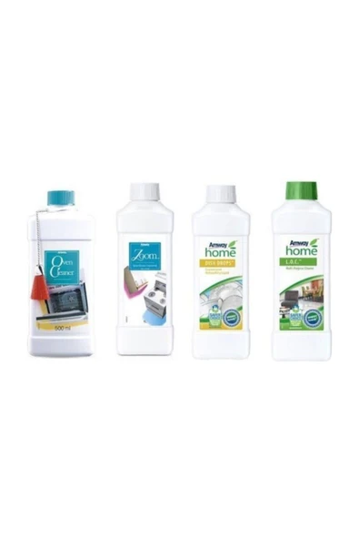 Amway Çok Amaçlı L.o.c. + Konsantre Temizleyici Zoom + Jel Fırın Temizleyicisi + Dish Drops ürün görseli 1