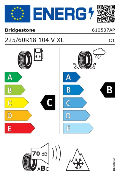 BRIDGESTONE BLIZZAK LM6 225/60R18 104V Kış Lastiği - 2025 - Resim 5