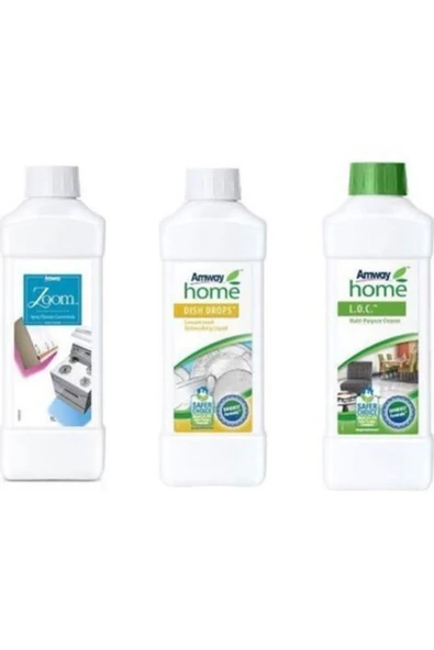 Amway Home Loc + Zoom + Bulaşık Deterjanı 3 Lü Paket ürün görseli 1