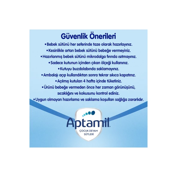 Aptamil Pronutra 1 Devam Sütü 350 gr - Resim 8