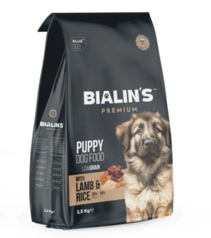 Bialins Premium Yavru Köpek Maması Kuzu & Pirinçli 2.5kg ürün görseli 1