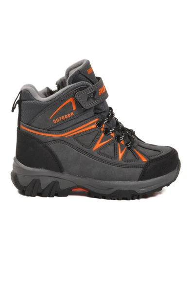 Ayakmod Füme Turuncu Polarlı Kaymaz Taban Çocuk Outdoor Bot 2301 P ürün görseli 1
