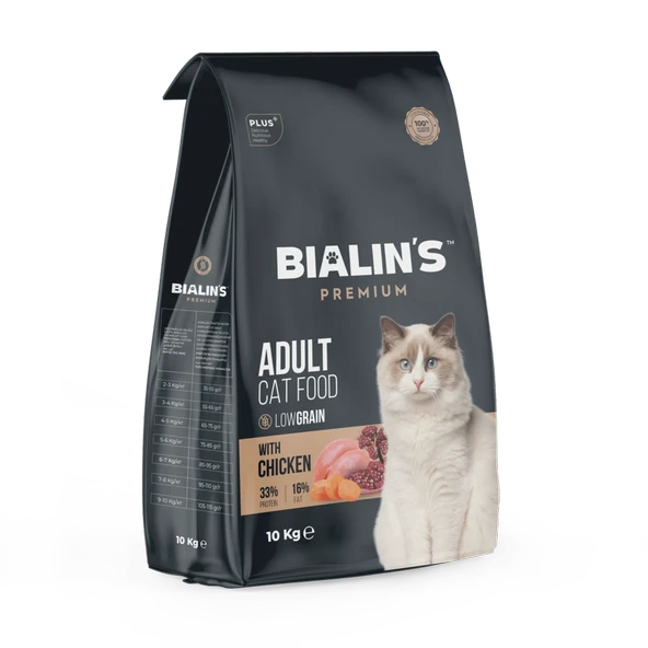 Bialins Premium Yetişkin Kedi Maması Tavuklu 10kg ürün görseli 1