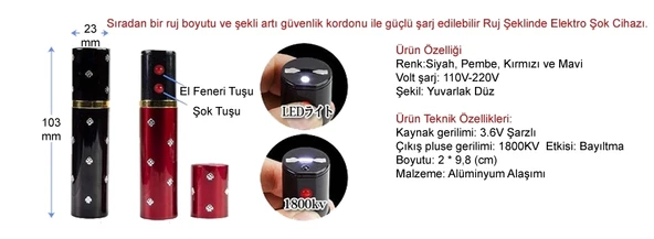 Ruj Şeklinde El Feneri - Resim 3