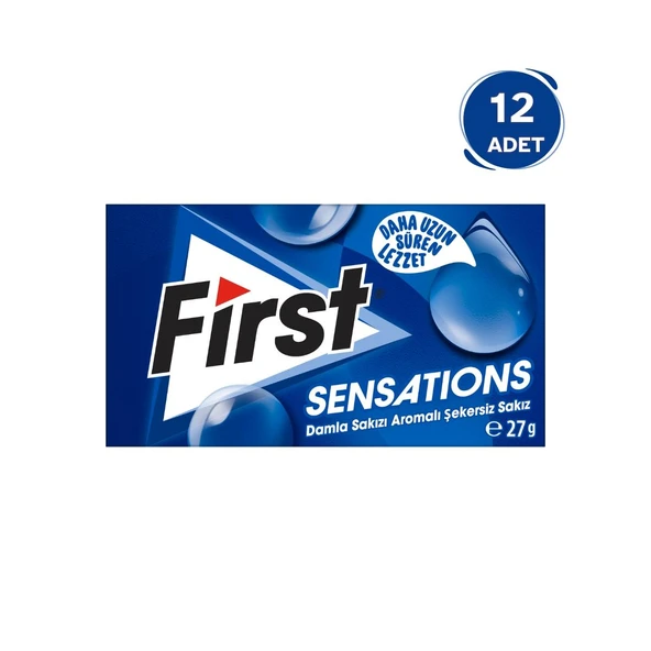 First Sensations Damla Sakızı Aromalı Sakız 27 gr - 12 Adet ürün görseli 1