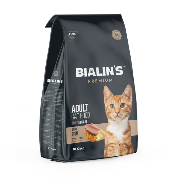Bialins Premium Yetişkin Kedi Maması Balıklı 10kg ürün görseli 1