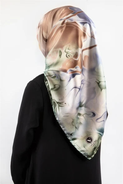 Rayon Batik Desenli Mint Yeşili Renkli 90x90 Dikim Şekli : El Dikişi Eşarp (İpek İçermez) Kenar Dikiş Şekli El Dikişli ürün görseli 1