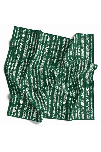 Twill Batik Şal Desenli Petrol Yeşili Renkli 90x90 Eşarp (İpek İçermez) Kenar Dikiş Şekli El Dikişli ürün görseli 1