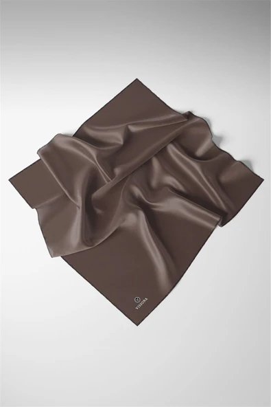 %100 Twill İpek Düz Desenli Eşarp 90x90 Eşarp Dikim Şekli : El Dikişi ürün görseli 1