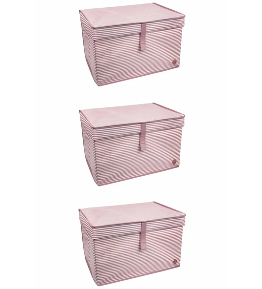 Çok Amaçlı Düzenleyici Kutu Organizer Cırt Cırtlı Hurç Mega Plus Boy 40cm X 30cm X 70cm (3 Adet) ürün görseli 1