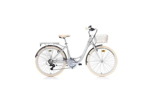 Carraro Juliet 26 Jant 430H 21V VFren Şehir Bisikleti Gri Krem ürün görseli 1