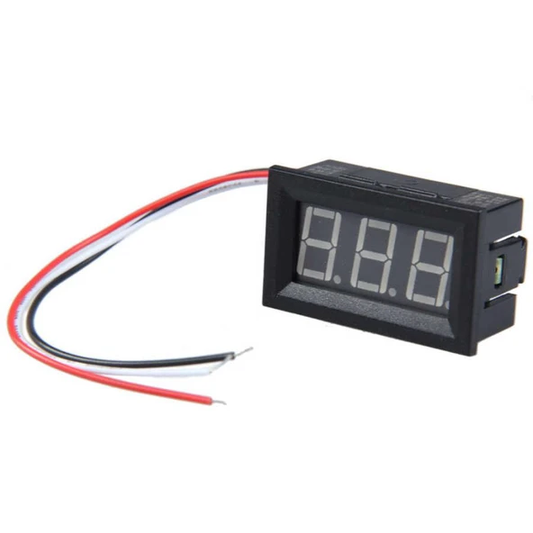 voltmetre digital (0-100v dc ) 48x29x22 ıc-278-2 ekonomik 3 kablolu ürün görseli 1