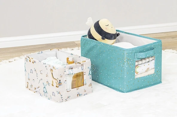 Baby 2'li Pencereli Düzenleyici Çok Amaçlı Organizer Kutu (yeşil) ürün görseli 1
