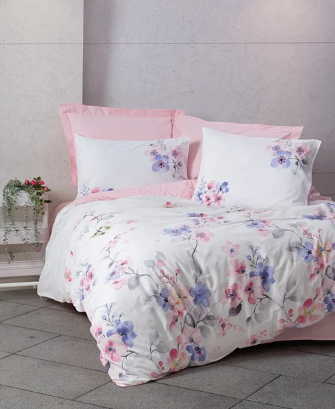 Cotton Box Nevresim Takımı Tek Kişilik Jayda Pembe ürün görseli 1