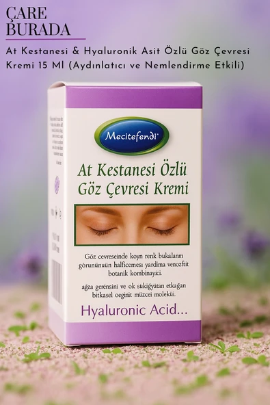 At Kestanesi & Hyaluronik Asit Özlü Göz Çevresi Kremi 15 Ml (Aydınlatıcı ve Nemlendirme Etkili) ürün görseli 1