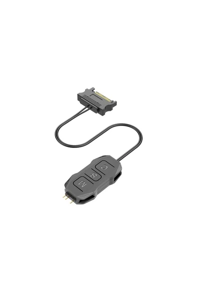 ARGB Kontrolcü 5v 3 Pin - SATA Siyah RENK ARGB Dönüştürücü RGB Denetleyici Kablo ürün görseli 1