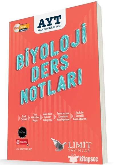 Limit Ayt Biyoloji Ders Notları Youtube Destekli Konu Anlatımı ürün görseli 1