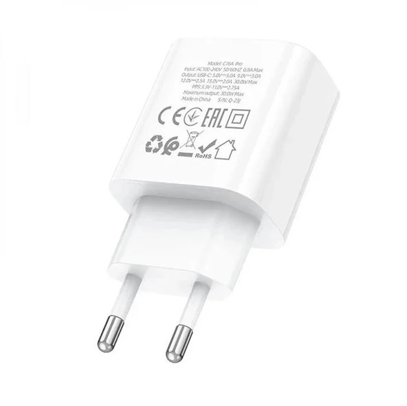 Hoco C76A Type-c PD30W Hızlı Şarj Adaptörü - Resim 6