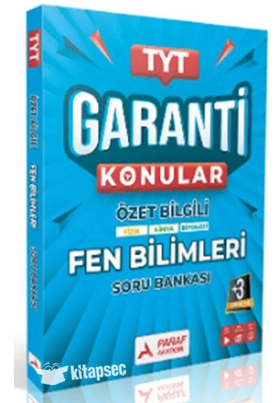 *Kampanya* Tyt Garanti Konular Özet Bilgili Fen Bilimleri Soru Bankası Paraf Yayın ürün görseli 1