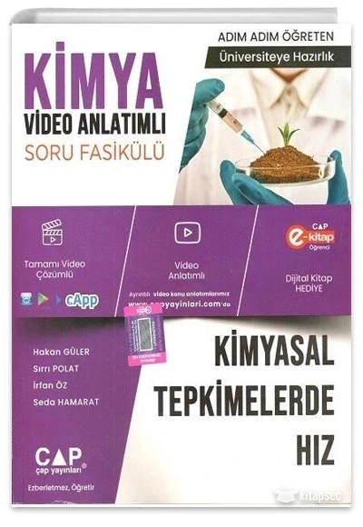 Çap Tyt Ayt Kimya Kimyasal Tepkimelerde Hız ürün görseli 1
