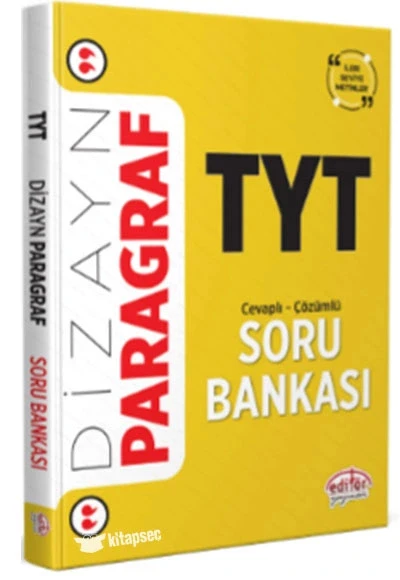 Editör Tyt Dizayn Paragraf Yeni Nesil Sorular ürün görseli 1