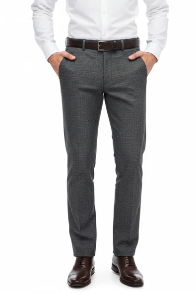 Erkek Regular Fit Hasır Kumaş Pantolon Likra Kumaş BGL-ST05039 ürün görseli 1